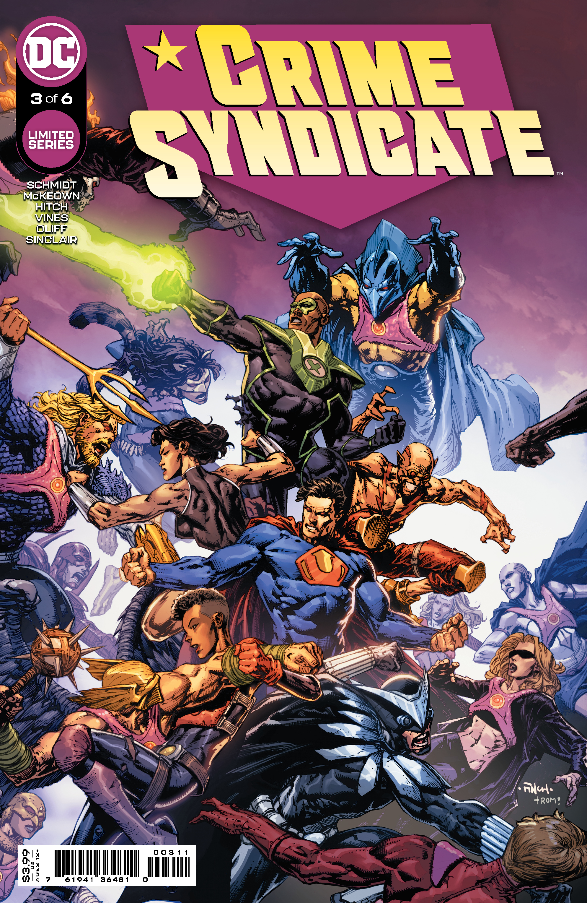 CRIME SYNDICATE #3 (OF 6) CVR A DAVID FINCH